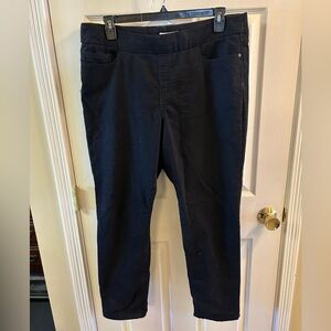 Liz Claiborne Black Straight-Leg Pants